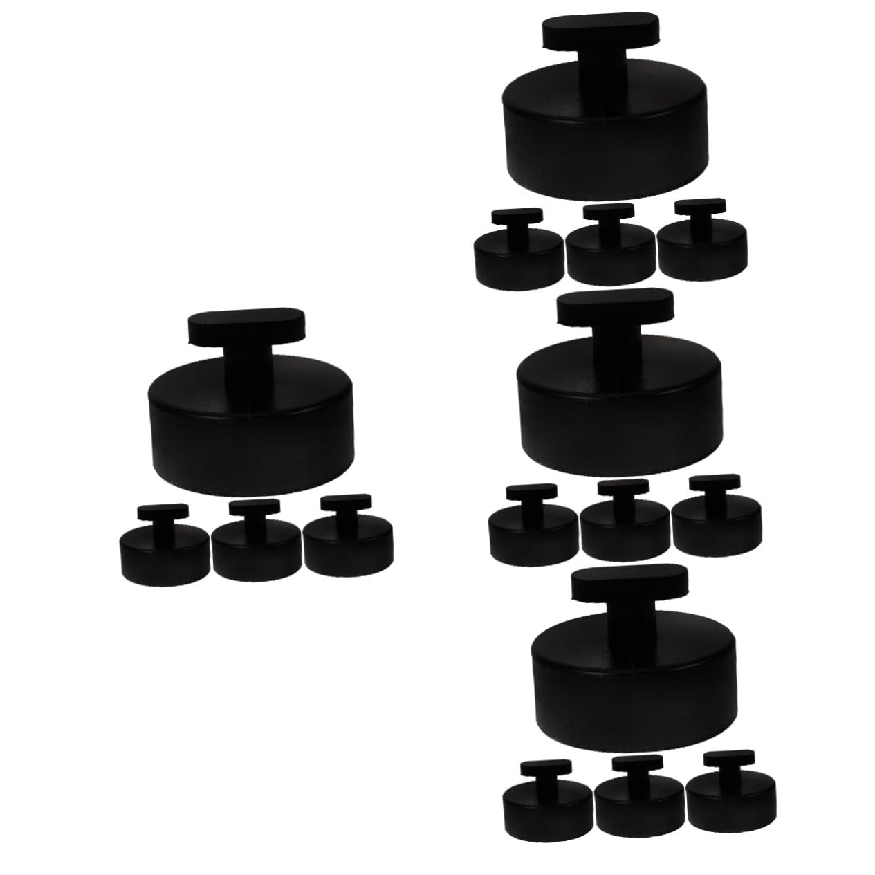 NUOBESTY 4 Sätze Gummiblock Autoaufzug Wagenheberauflagen Für Wagenheber Wagenheberständer Boden Innere Wagenheberauflage Für Ständer Verdickte Jackpolster Jack-Pads Schwarz 4 Stück * 4 von NUOBESTY