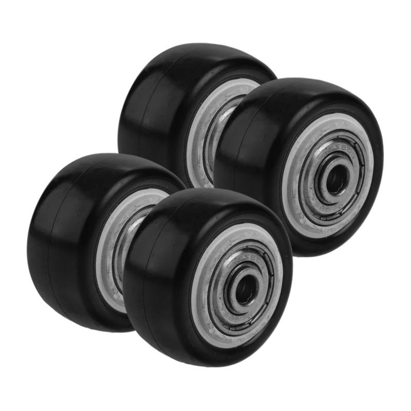 NUOBESTY 4 Stück Rotationsrad Zauberer Lenkrollen Wagen Schwer Rotierend Pflicht Dolly Rollen Für Möbel Ersatzräder Mini-schwenkräder Lenkrad Mini Riemenscheibe Black Eisen von NUOBESTY