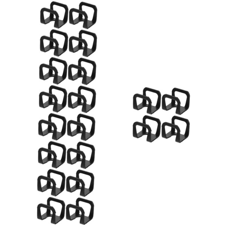 NUOBESTY 5 Sätze Ölpumpenklemmen-buchsenversorgung Jack Reparatur Klammern Für Die Ölpumpe des Wagenhebers Hydraulik-wagenheber-ölpumpen-Clips Wagenheberklemme Stahl Schwarz 4 Stücke * 5 von NUOBESTY
