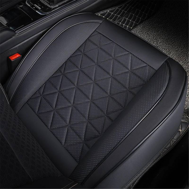 NUOSDEX Auto sitzkissen Universal Auto Sitz Abdeckung Protector Eingewickelt Vordersitz Kissen Innen Sitz Matte Auto Zubehör Auto Kissen Schutz Matte(Black) von NUOSDEX