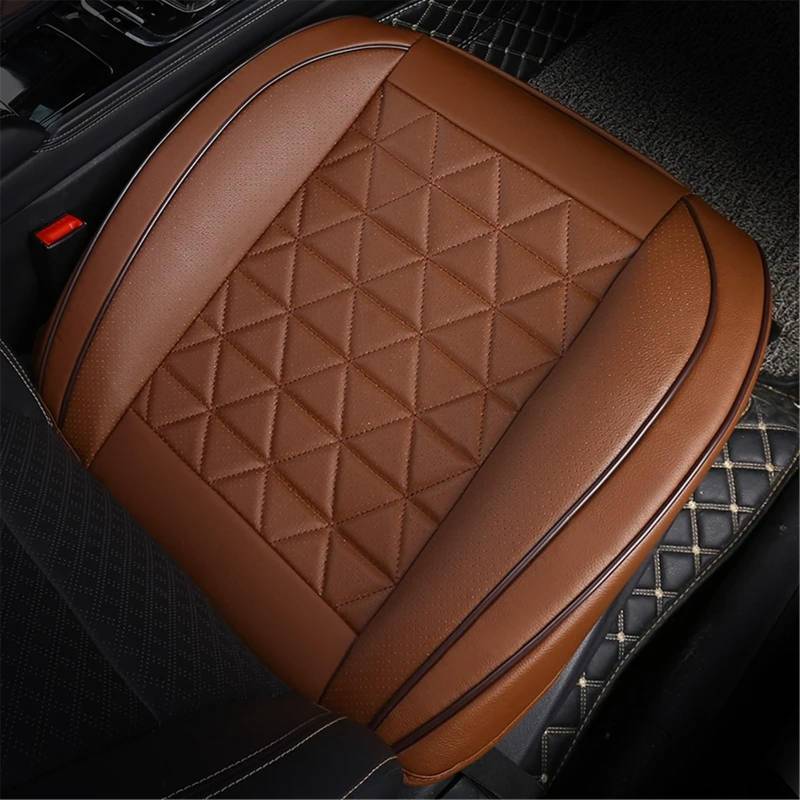 NUOSDEX Auto sitzkissen Universal Auto Sitz Abdeckung Protector Eingewickelt Vordersitz Kissen Innen Sitz Matte Auto Zubehör Auto Kissen Schutz Matte(Brown) von NUOSDEX