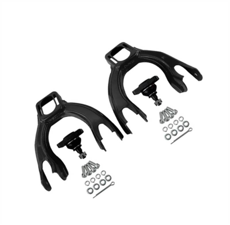NUOSDEX Kompatibel Mit Acura Für Integra 1994-2000 2001 2/3/4-türig, Einstellbarer L R-Front-Oberradaufhängungs-Querlenker, Auto-Front-Ober-Sturzarm-Kit Querlenker(Black) von NUOSDEX