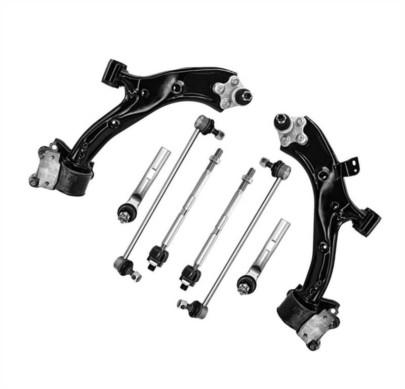 NUOSDEX Kompatibel Mit Acura Für RDX 3.5L 2013 2014 2015 2016 2017 2018 Auto-Aufhängungsarm, Vorderer Unterer Querlenker, Stabilisatorverbindung, Innere Äußere Spurstange Querlenker von NUOSDEX