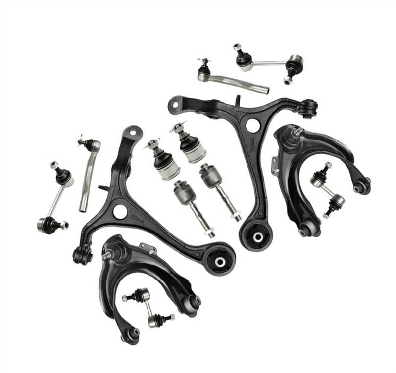 NUOSDEX Kompatibel Mit Acura Für TSX 2004 2005 2006 2007 2008 Autozubehör Vorderradaufhängung Oberer Unterer Querlenker Stabilisator Spurstangenmanschetten-Kits Querlenker von NUOSDEX