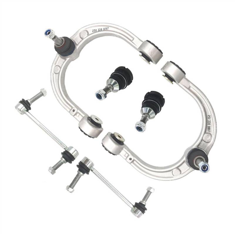 NUOSDEX Kompatibel Mit Benz W164 Für GL320 2007 2008 2009 GL350 GL450 GL550 K620983 Querlenker Vorne Oben Querlenker Kugelgelenk Stabilisator Verbindungssatz Querlenker von NUOSDEX