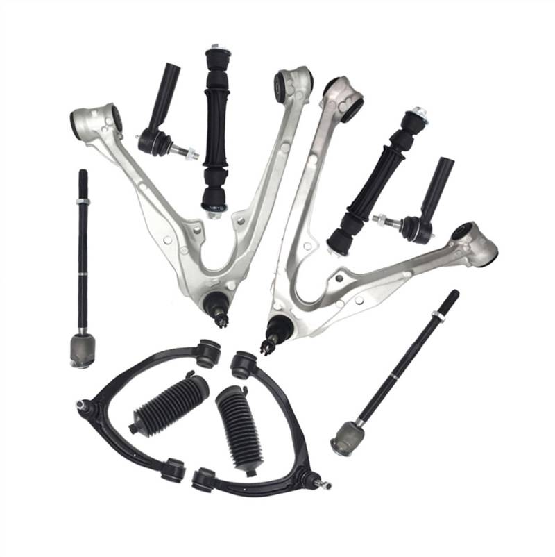 NUOSDEX Kompatibel Mit Cadillac Für Escalade ESV EXT 2007 2008 2009 2010 2011, Vorderer Unterer Oberer Linker Rechter Querlenker, Aufhängungssatz, Wishbone-Querlenker Querlenker von NUOSDEX