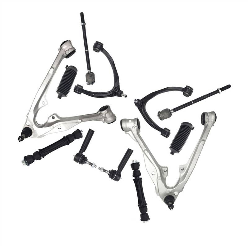 NUOSDEX Kompatibel Mit Chevrolet Für Silverado 1500 2009 2010 2011 2012 2013 Für Tahoe 2007-2014 Für Avalanche Spurstangensatz Für Vorderen Oberen Und Unteren Querlenker Querlenker von NUOSDEX
