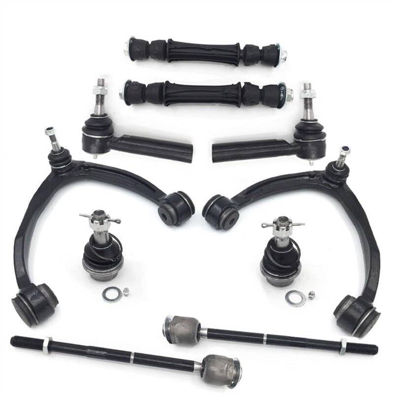NUOSDEX Kompatibel Mit Chevrolet Für Tahoe Für Suburban 1500 2007-2014 Aufhängung Vorne Oben Querlenker Kugelgelenk Stabilisator Link Spurstangenköpfe Kits Querlenker von NUOSDEX