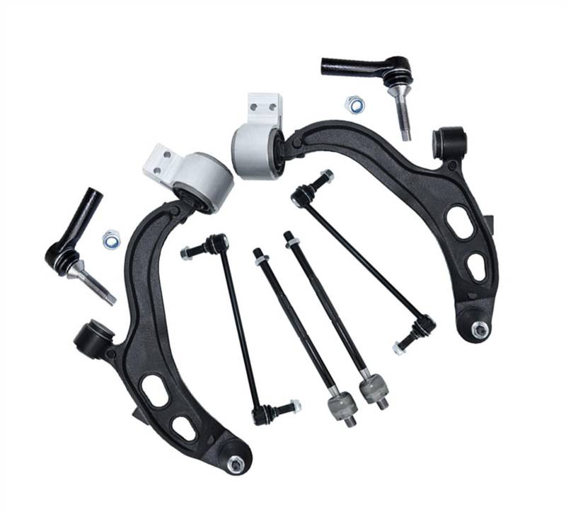 NUOSDEX Kompatibel Mit Ford Für Taurus Für Flex 2010 2011 2012 BA5Z3079A Auto Vorne Unten Links Rechts Querlenker Spurstange Querlenker Aufhängungsarmsatz Querlenker von NUOSDEX