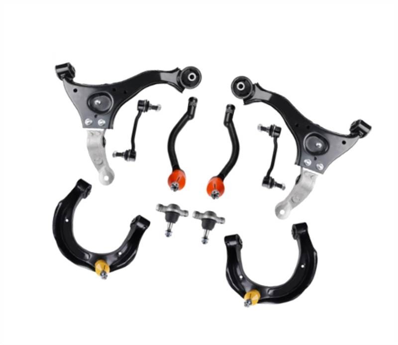 NUOSDEX Kompatibel Mit Hyundai Für Sonata 2008 2007 2006 Aufhängungs-Querlenkersatz, Vorderer Unterer Oberer Querlenker, Spurstange, Stabilisatorverbindung, Kugelgelenk Querlenker von NUOSDEX
