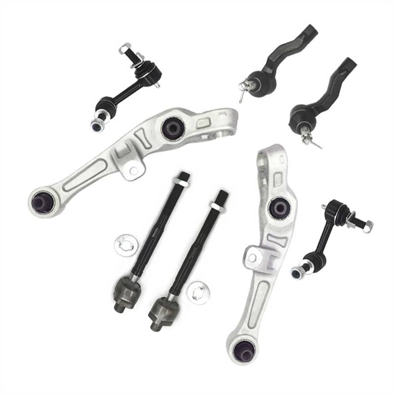 NUOSDEX Kompatibel Mit Nissan 350Z 2007 2008 2009 2003 2004 2005 2006 Vorderer Unterer Querlenker, Stabilisatorverbindung, Spurstange, Aufhängung, Autoteile Querlenker von NUOSDEX