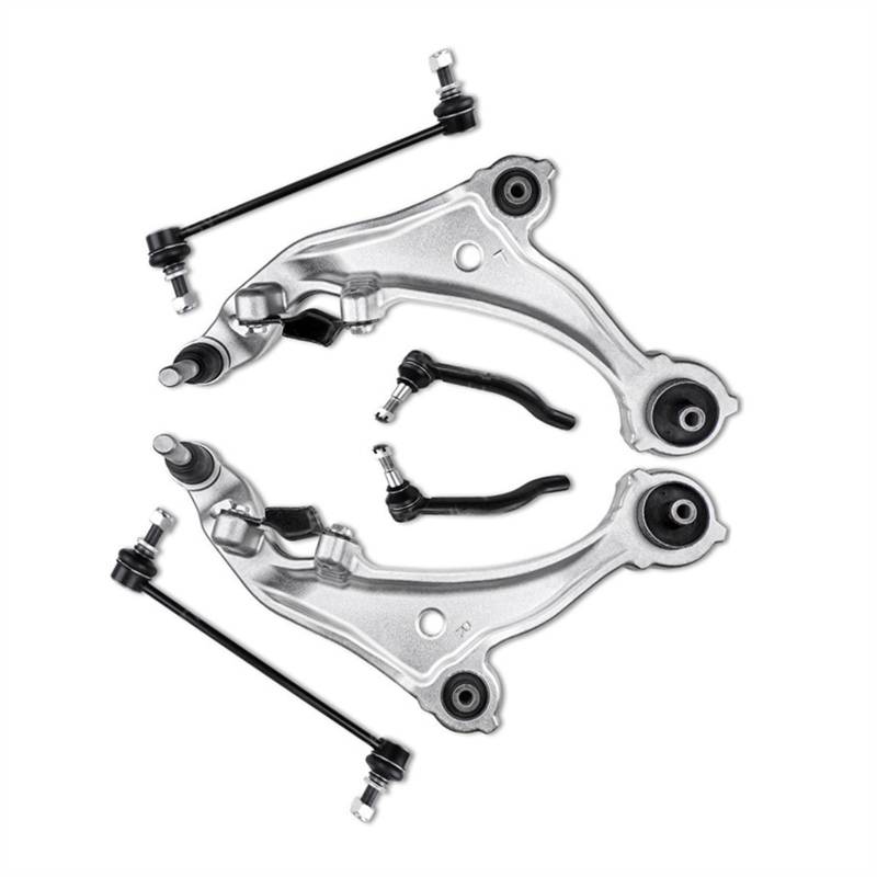 NUOSDEX Kompatibel Mit Nissan Für Altima 2010 2011 2012 2013 2007 2008 2009 54501JA00B Vorderradaufhängung Unterer Querlenker Stabilisatorverbindung Spurstangensatz Querlenker von NUOSDEX