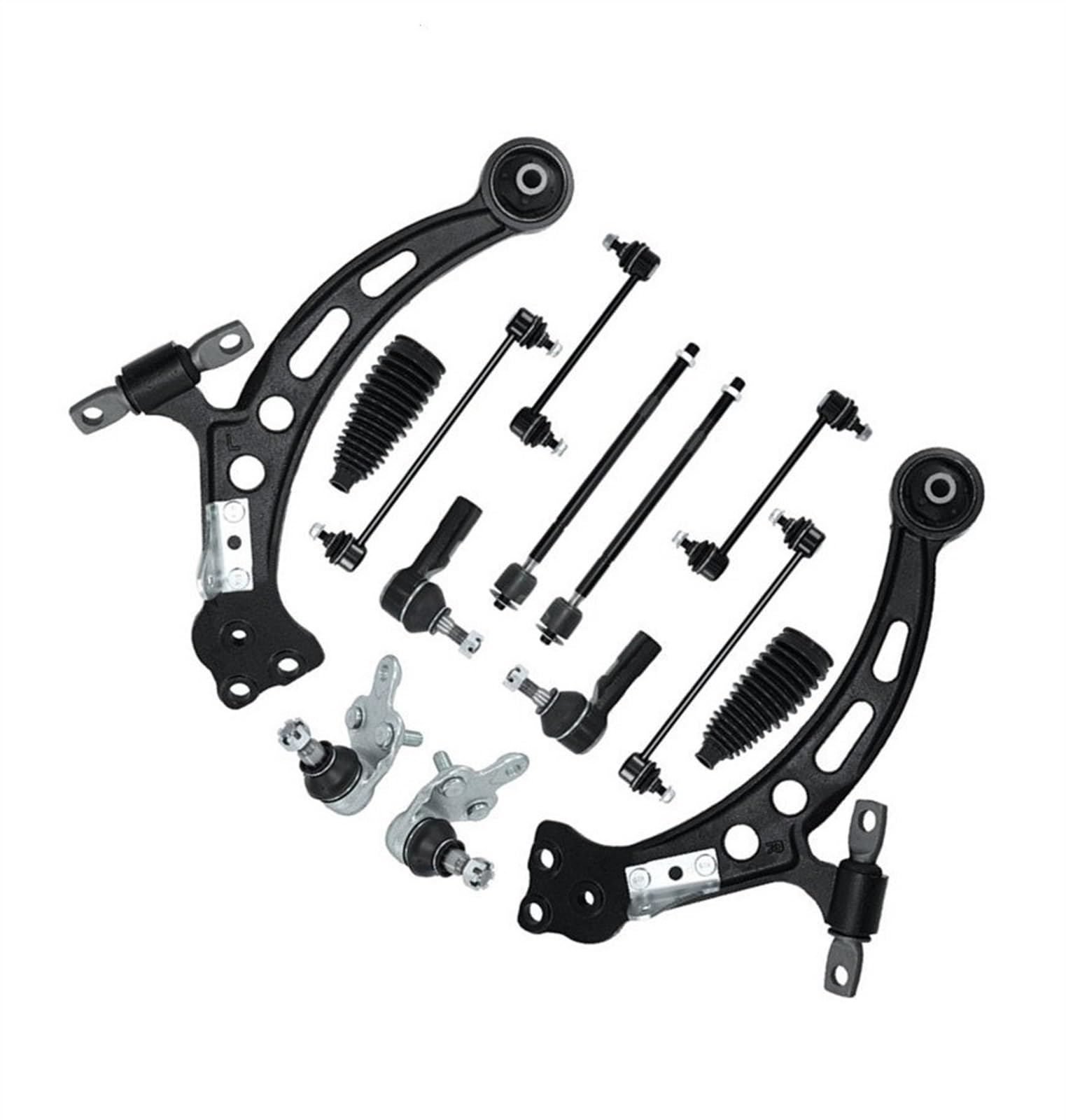 NUOSDEX Kompatibel Mit Toyota Für Camry 1997 1998 1999 2000 2001 Für Avalon 1997 Vorderer Unterer Querlenker, Stabilisatorverbindung, Spurstange, Querlenkersatz Querlenker von NUOSDEX