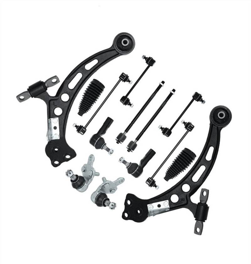 NUOSDEX Kompatibel Mit Toyota Für Camry 1997 1998 1999 2000 2001 Für Avalon 1997 Vorderer Unterer Querlenker, Stabilisatorverbindung, Spurstange, Querlenkersatz Querlenker von NUOSDEX