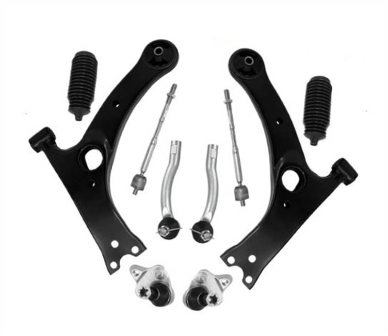 NUOSDEX Kompatibel Mit Toyota Für Corolla 2003 2004 2005 2006 2007 2008 4504709080 Front Lower Arm Spurstange Boot Wishbone Rad Suspension Kit Querlenker von NUOSDEX