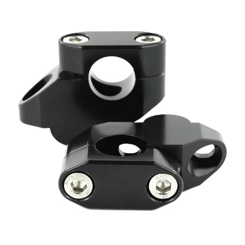 NUOSDEX Motorrad Lifter Bar Riser Kompatibel Mit Für F650GS 2009-2012 Für R850GS 1994-2004 22 Mm 7/8 Zoll Motorrad-CNC-Lenkererhöhung Nach Hinten Verschoben Erhöht Verlängert Versetzt(Black) von NUOSDEX
