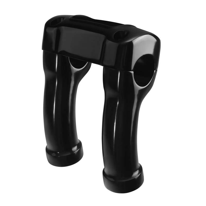 NUOSDEX Motorrad Lifter Bar Riser Kompatibel Mit Softail 2018 2019 2020 2021 2022 2023 2024 1,25-Zoll-Lenker Motorrad-Lenker-Riser-Klemmensatz(Black) von NUOSDEX