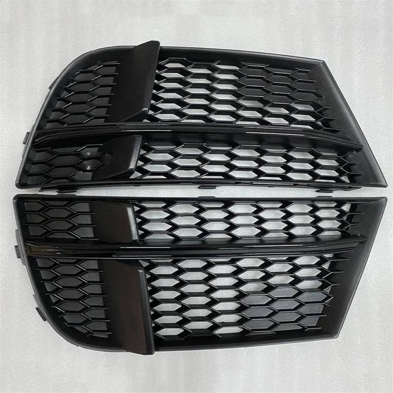 NUOSDEX Nebelscheinwerfergitter Kompatibel Mit A3 S3 2017 2018 2019 2020, Auto-Styling, Frontstoßstange, Nebelscheinwerfer-Kühlergrill, Waben-Hex-Nebelscheinwerfer-Grill-Abdeckung(2) von NUOSDEX