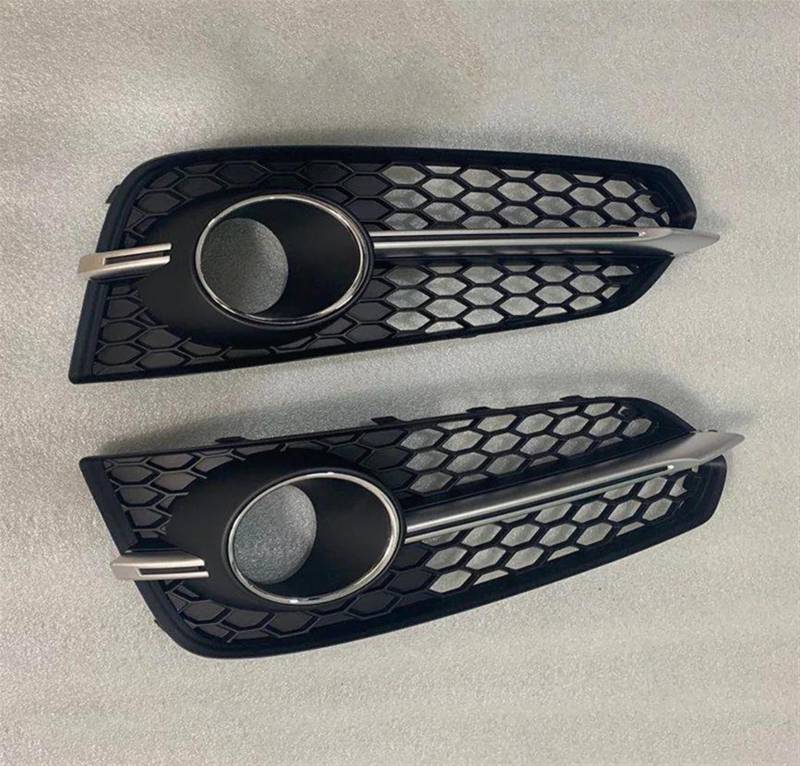 NUOSDEX Nebelscheinwerfergitter Kompatibel Mit A8 S8 2015 2016 2017, Auto-Nebelscheinwerfer-Lampenabdeckung, Waben-Frontgrill, Auto-Styling-Zubehör von NUOSDEX