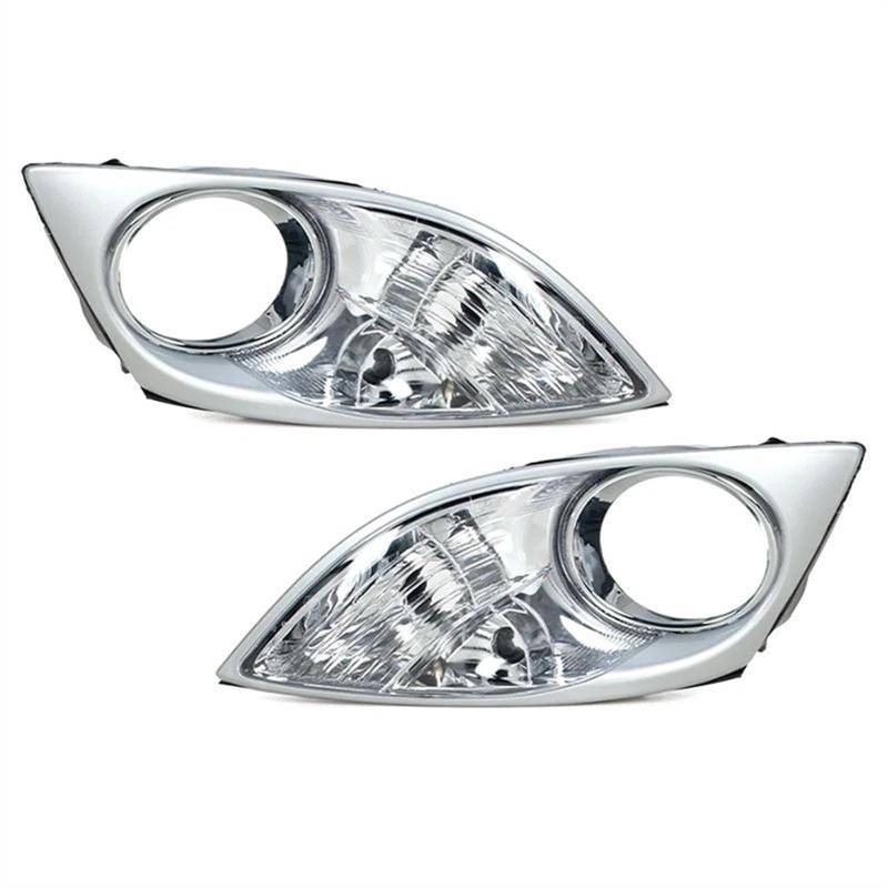 NUOSDEX Nebelscheinwerfergitter Kompatibel Mit Mazda CX7 2009 2010 2011, Auto-Frontstoßstange, Nebelscheinwerfer-Abdeckung, Blinker, Nebelscheinwerfer, Kühlergrill, Rahmen, Dekoration, Zubehör(Pair) von NUOSDEX