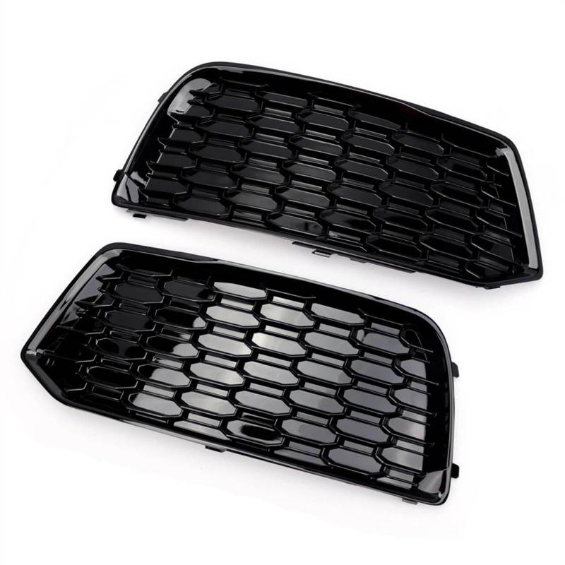 NUOSDEX Nebelscheinwerfergitter Kompatibel Mit Q5 2018 2019 2020 Auto Frontstoßstange Nebelscheinwerfergitter Honeycomb Hex Grillabdeckung Dekoration 80D807681 80D807682 von NUOSDEX