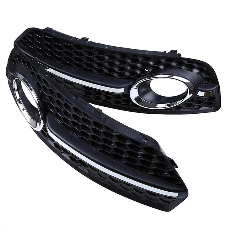 NUOSDEX Nebelscheinwerfergitter Kompatibel Mit Q5 8R MK1 2008 2009 2010 2011 2012 Pre-Facelift Auto Seitennebelscheinwerfer Grills Abdeckung Frontstoßstangengitter Dekorationsteile von NUOSDEX