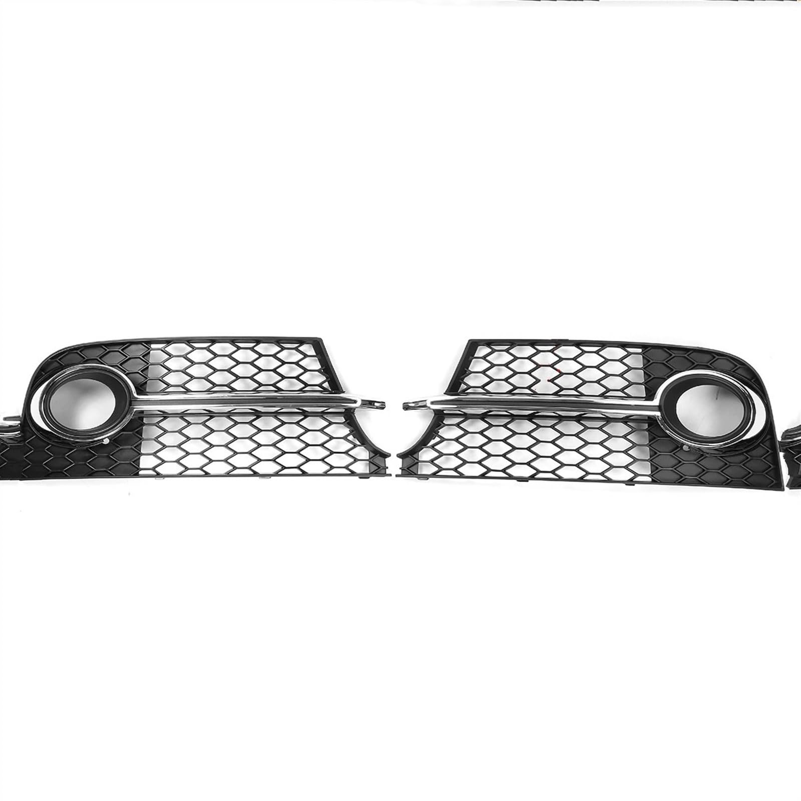 NUOSDEX Nebelscheinwerfergitter Kompatibel Mit TT Für MK2 2011 2012 2013 2014 Auto-Nebelscheinwerfergrill Wabengitter-Nebelscheinwerfer-Renngrill 1 Paar 8J0807681KT94(Chrome Silver) von NUOSDEX