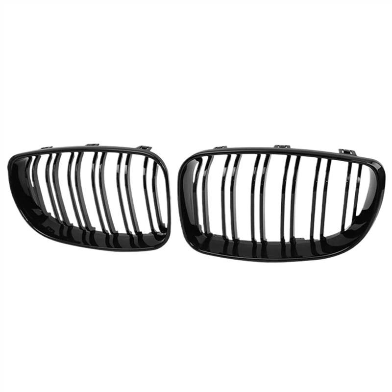 NUOSDEX Nieren Schwarz Kühlergrill Kompatibel Mit 1er E81 2007 2008 2009 2010 2011 2012 E87 2008 2009 2010 2011 Facelift 128I 130I 135I Auto Frontstoßstangengrillabdeckung(2007-2011) von NUOSDEX