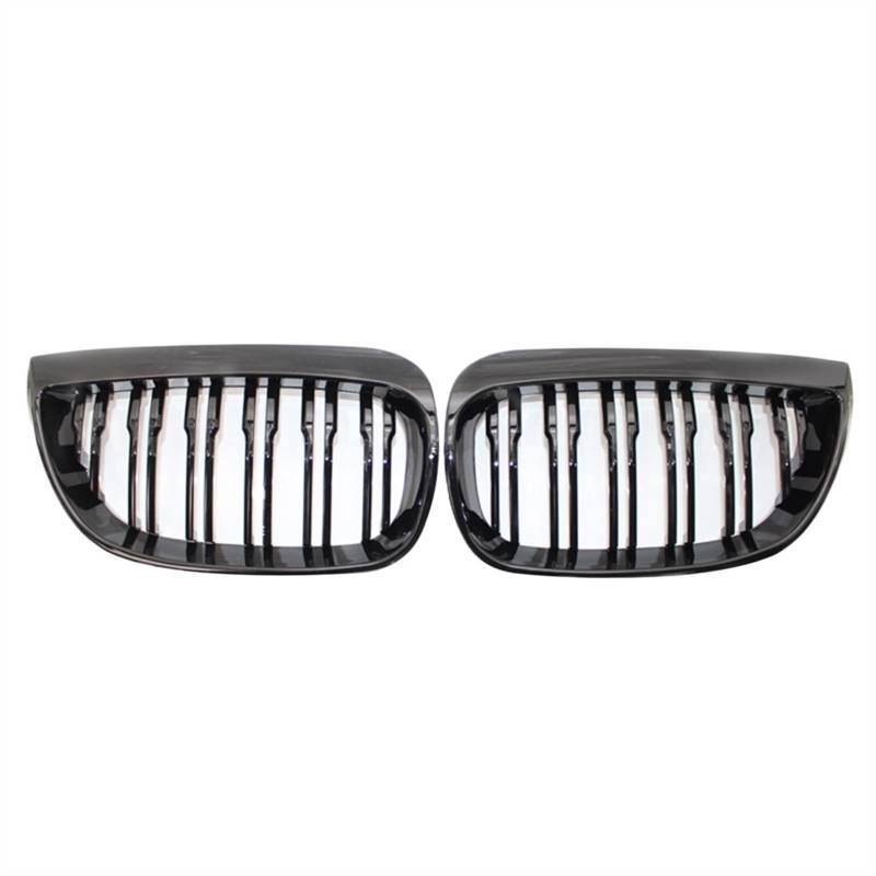 NUOSDEX Nieren Schwarz Kühlergrill Kompatibel Mit 1er E81 E87 2004 2005 2006 2007 Auto-Styling-Renngrills Frontstoßstange Nierengrill Haubengitter Doppellinie von NUOSDEX