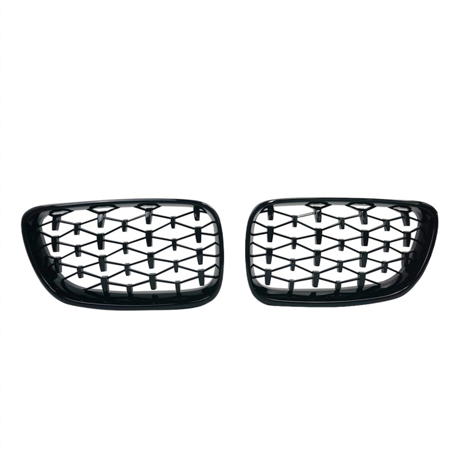 NUOSDEX Nieren Schwarz Kühlergrill Kompatibel Mit 2er F22 F23 2014 2015 2016 2017 2018 2019 F87 M2 2016 2017 2018 2019 Auto Front Nieren Diamant Stoßstange Kühlergrill(Black) von NUOSDEX