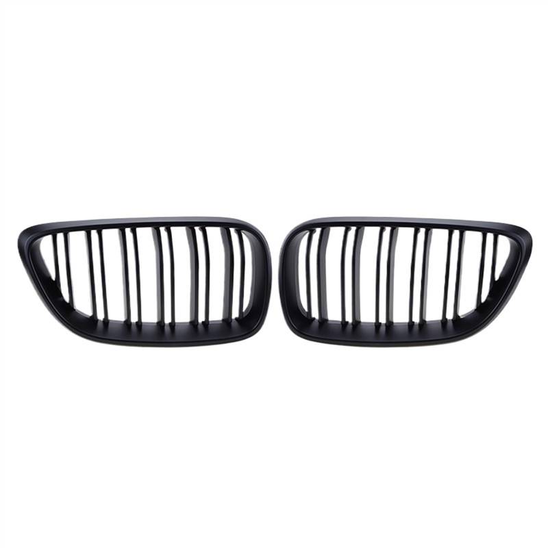 NUOSDEX Nieren Schwarz Kühlergrill Kompatibel Mit 2er F22 F23 F87 M2 2014 2015 2016 2017 2018 Frontstoßstange Nierengrill Schwarz Performance Style Grill Auto-Tuning(Matte Black Dual) von NUOSDEX