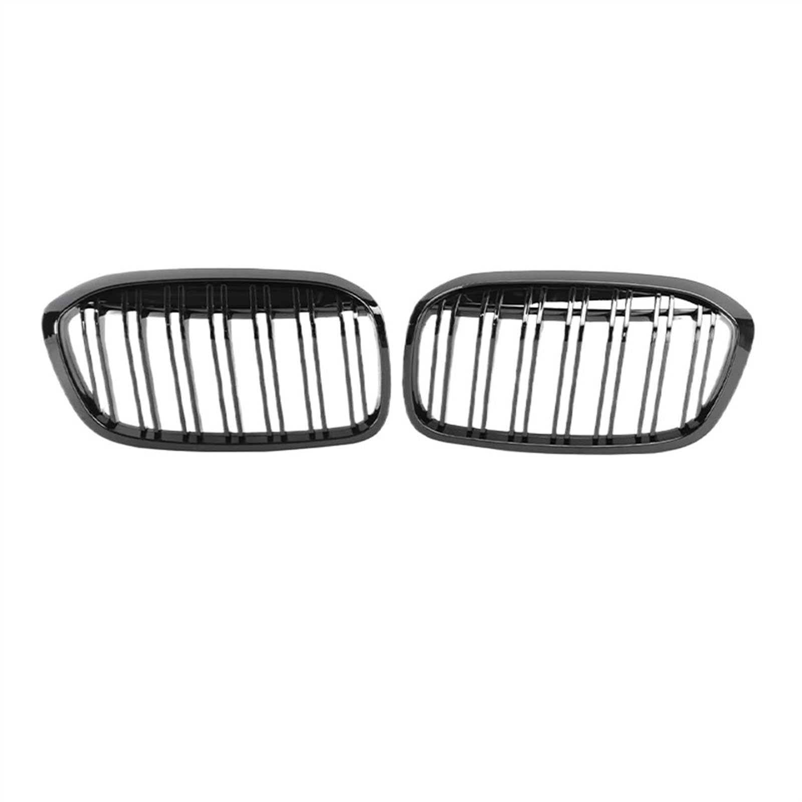 NUOSDEX Nieren Schwarz Kühlergrill Kompatibel Mit 2er F45 F46 2014 2015 2016 2017 2018 2019 2020 Nierengitter Auto Frontstoßstangengitter Renngrill Ersatz(2018-2020,Dual Slat) von NUOSDEX