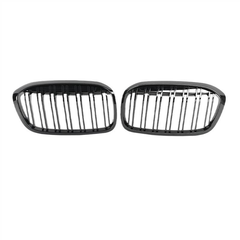 NUOSDEX Nieren Schwarz Kühlergrill Kompatibel Mit 2er F45 F46 2014 2015 2016 2017 2018 2019 2020 Nierengitter Auto Frontstoßstangengitter Renngrill Ersatz(2018-2020,Dual Slat) von NUOSDEX