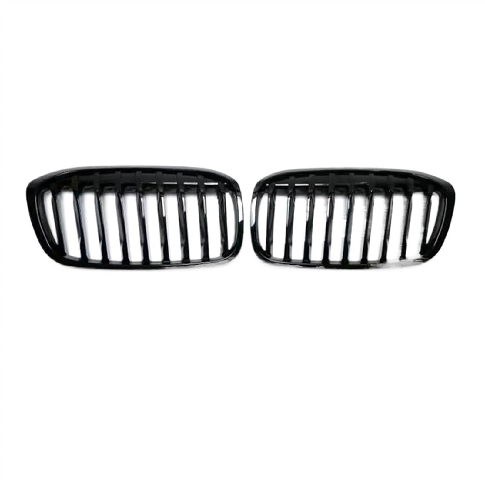 NUOSDEX Nieren Schwarz Kühlergrill Kompatibel Mit 2er F45 F46 2014 2015 2016 2017 2018 2019 2020 Nierengitter Auto Frontstoßstangengitter Renngrill Ersatz(2018-2020,Single Slat) von NUOSDEX