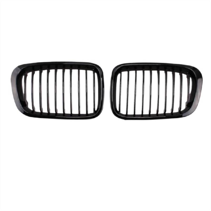 NUOSDEX Nieren Schwarz Kühlergrill Kompatibel Mit 3er E46 320i 325i 325xi 323i 328i 330i 1998 1999 2000 2001 Autofront Nierenförmiger Einzellamellen-Lufteinlassgrill von NUOSDEX