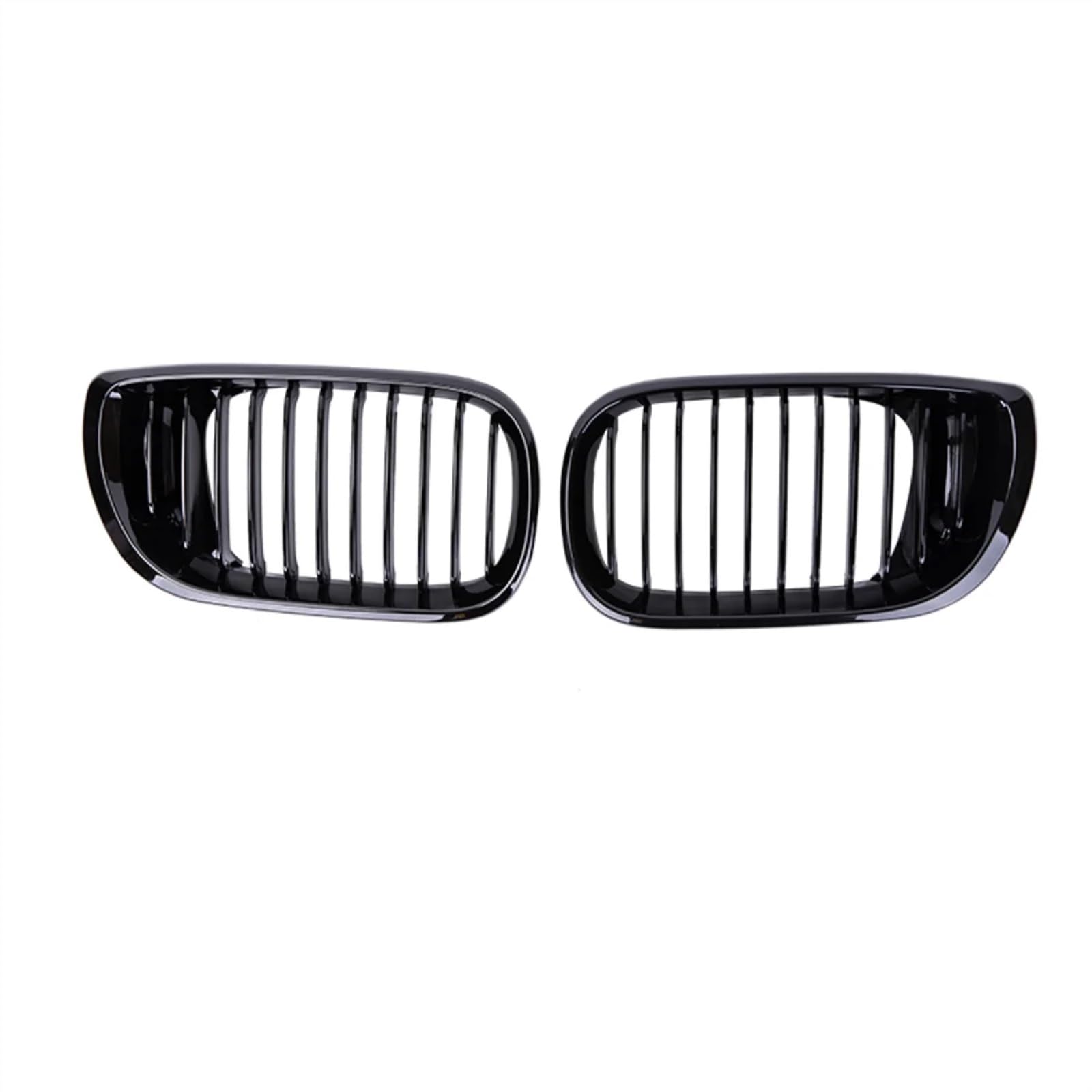 NUOSDEX Nieren Schwarz Kühlergrill Kompatibel Mit 3er E46 Touring Limousine 320i 325i 325Xi 330i 330Xi 2002 2003 2004 2005 Auto Frontstoßstange Nieren-Renngitter(Glossy Black) von NUOSDEX
