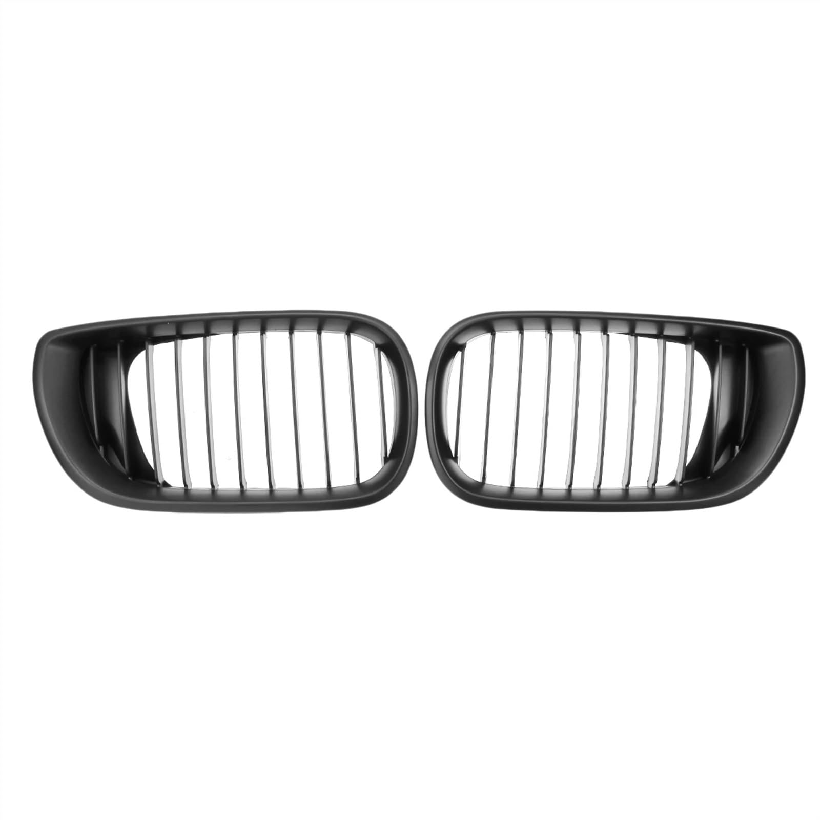 NUOSDEX Nieren Schwarz Kühlergrill Kompatibel Mit 3er E46 Touring Limousine 320i 325i 325Xi 330i 330Xi 2002 2003 2004 2005 Auto Frontstoßstange Nieren-Renngitter(Matte Black) von NUOSDEX