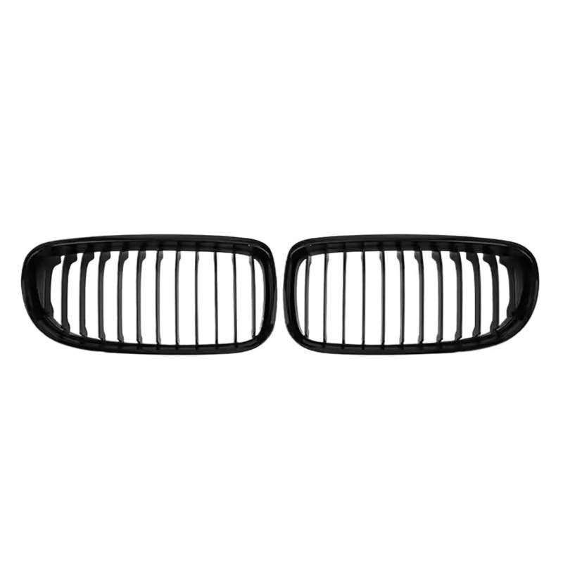 NUOSDEX Nieren Schwarz Kühlergrill Kompatibel Mit 3er E90 E91 2009 2010 2011 2012 Single Line Style Glossy Black Dual Slats Grilles Auto-Frontstoßstangengrill(Glossy Black,Single) von NUOSDEX