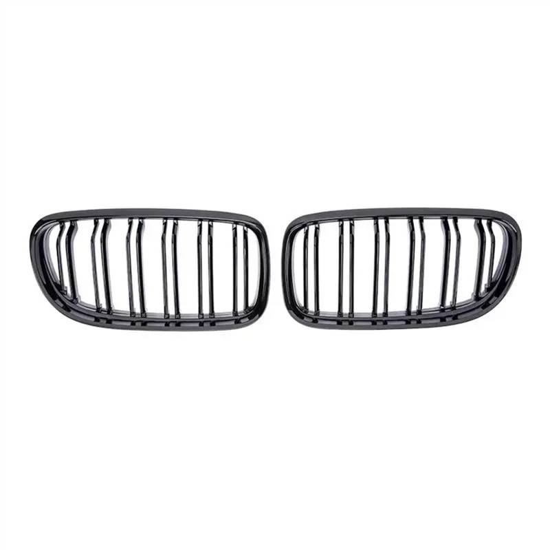 NUOSDEX Nieren Schwarz Kühlergrill Kompatibel Mit 3er E90 E91 LCi 320i 318i 325i 2009 2010 2011 2012 Auto-Front-Nierengitter Doppellamellengrill Gitter Renngitter von NUOSDEX