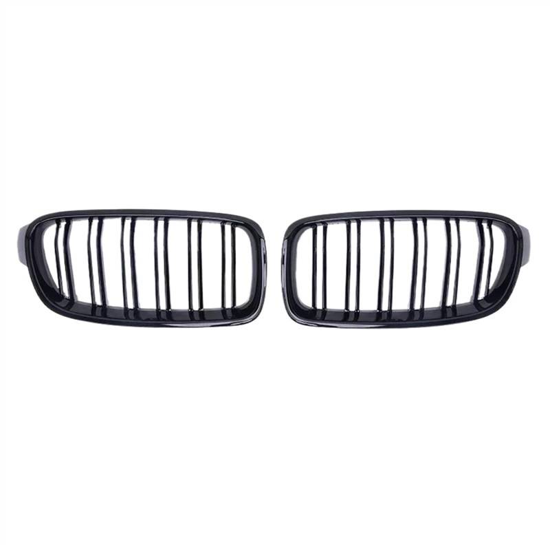 NUOSDEX Nieren Schwarz Kühlergrill Kompatibel Mit 3er F30 F31 F35 2012 2013 2014 2015 2016 2017 2018 320i 325i 328i Auto-Styling Frontnierengrill Doppellamellengrill von NUOSDEX