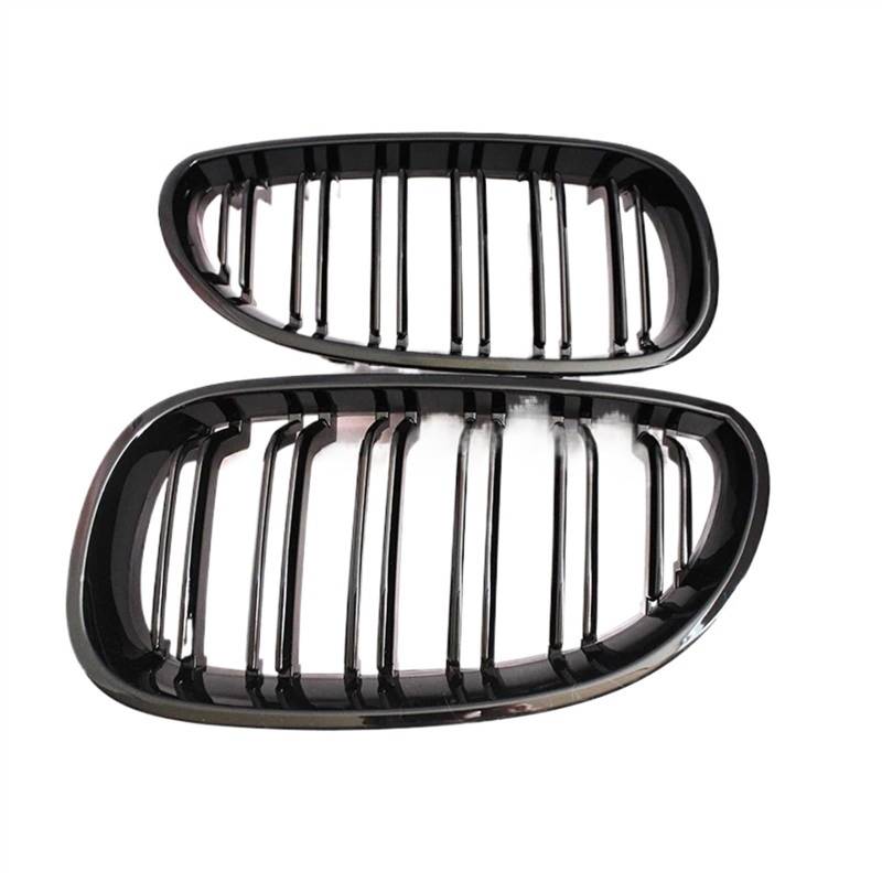 NUOSDEX Nieren Schwarz Kühlergrill Kompatibel Mit 5er E60 E61 Für M5 2003 2004 2005 2006 2007 2008 2009 2010 Autofront-Doppelnierengrill Frontstoßstangengrill von NUOSDEX