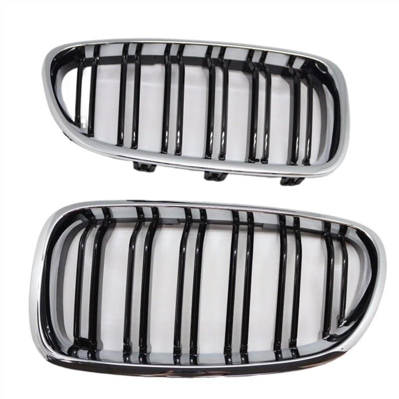 NUOSDEX Nieren Schwarz Kühlergrill Kompatibel Mit 5er F10 F11 2010 2011 2012 2013 2014 2015 Auto-Frontstoßstangengrill Auto-Frontkühlergrill Nierengrill von NUOSDEX