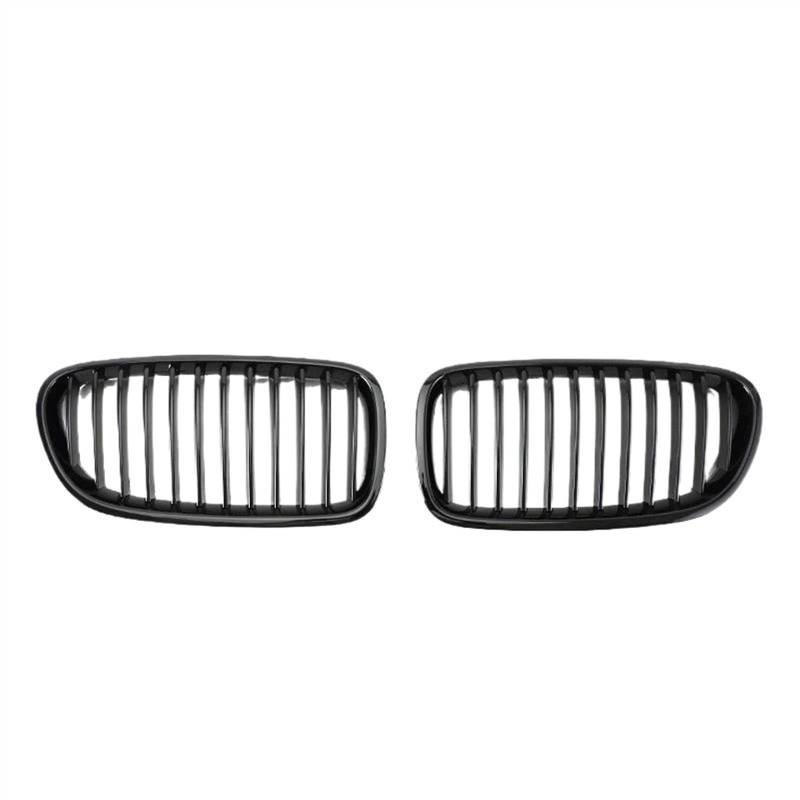 NUOSDEX Nieren Schwarz Kühlergrill Kompatibel Mit 5er F11 F10 2010 2011 2012 2013 2014 2015 2016 2017 Auto Glänzend Schwarzer Frontnierengrill Auto-Frontkühlergrill(Single Slat) von NUOSDEX