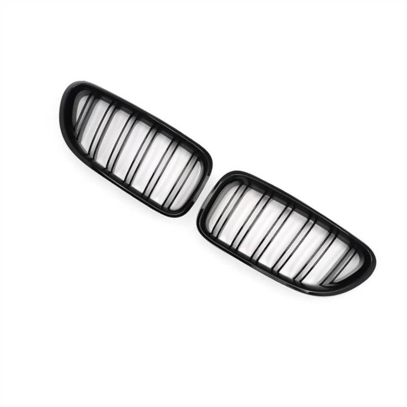 NUOSDEX Nieren Schwarz Kühlergrill Kompatibel Mit 6er F06 F12 F13 Für M6 2012 2013 2014 2015 2016 2017 2018 Doppellamellen-Frontstoßstangengrill Frontnierengrill von NUOSDEX