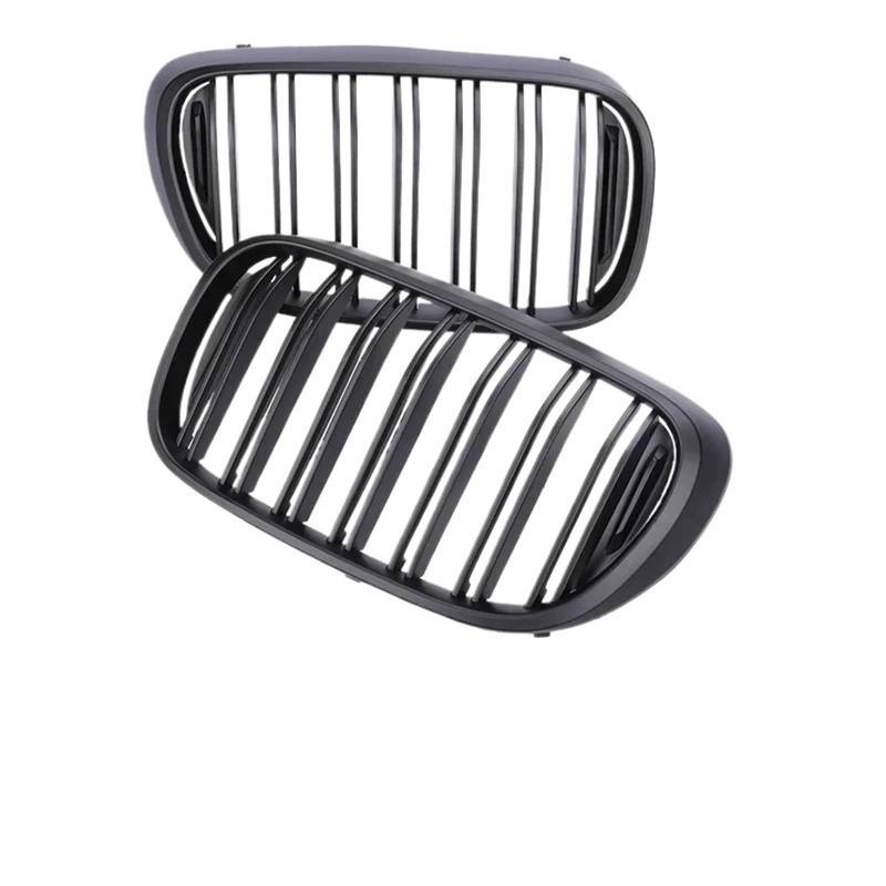 NUOSDEX Nieren Schwarz Kühlergrill Kompatibel Mit 7er 740i 2016 2017 750i 2016 2017 2018 740e 2017 2018 Auto-Frontgrill Auto-Frontstoßstangengrill Ersatz(Dual Matte Black) von NUOSDEX