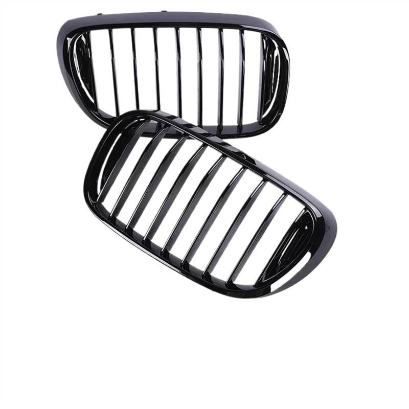 NUOSDEX Nieren Schwarz Kühlergrill Kompatibel Mit 7er 740i 2016 2017 750i 2016 2017 2018 740e 2017 2018 Auto-Frontgrill Auto-Frontstoßstangengrill Ersatz(Single Gloss Black) von NUOSDEX