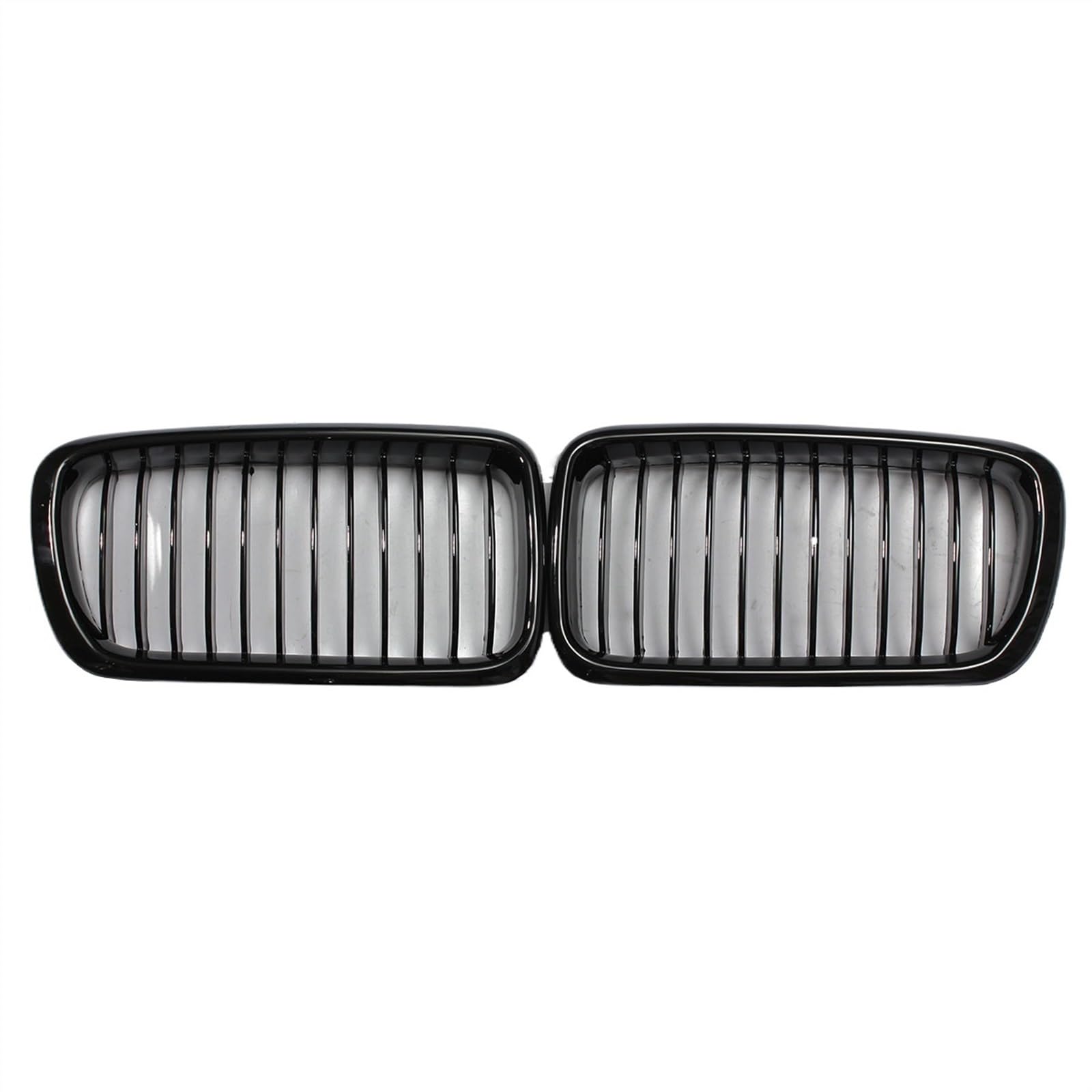 NUOSDEX Nieren Schwarz Kühlergrill Kompatibel Mit 7er E38 740i 740iL 750iL 1996 1997 1998 1999 2000 2001 Fronthaube Nierengitter Stoßstange Einzellamellengitter(Glossy Black) von NUOSDEX