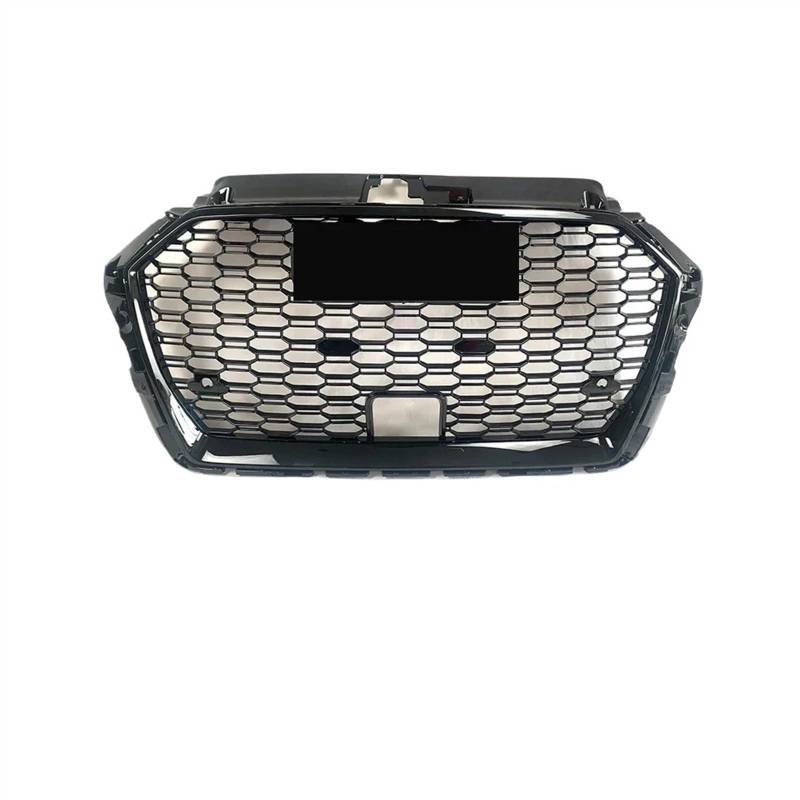 NUOSDEX Nieren Schwarz Kühlergrill Kompatibel Mit A3 8VPA 2017 2018 2019 Autostoßstangengitter Fronteinlassgitter Autofrontkühlergrill Ersatzzubehör(Glossy Black) von NUOSDEX
