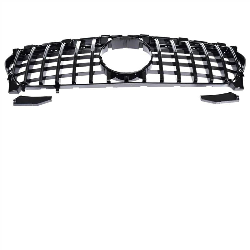 NUOSDEX Nieren Schwarz Kühlergrill Kompatibel Mit Benz Für CLA Klasse X117 C117 CLA250 CLA200 2013 2014 2015 2016 2017 2018 2019 2020 2021 2022 2023 2024 Auto Front Haube Kühlergrill(Black,2013-2019) von NUOSDEX