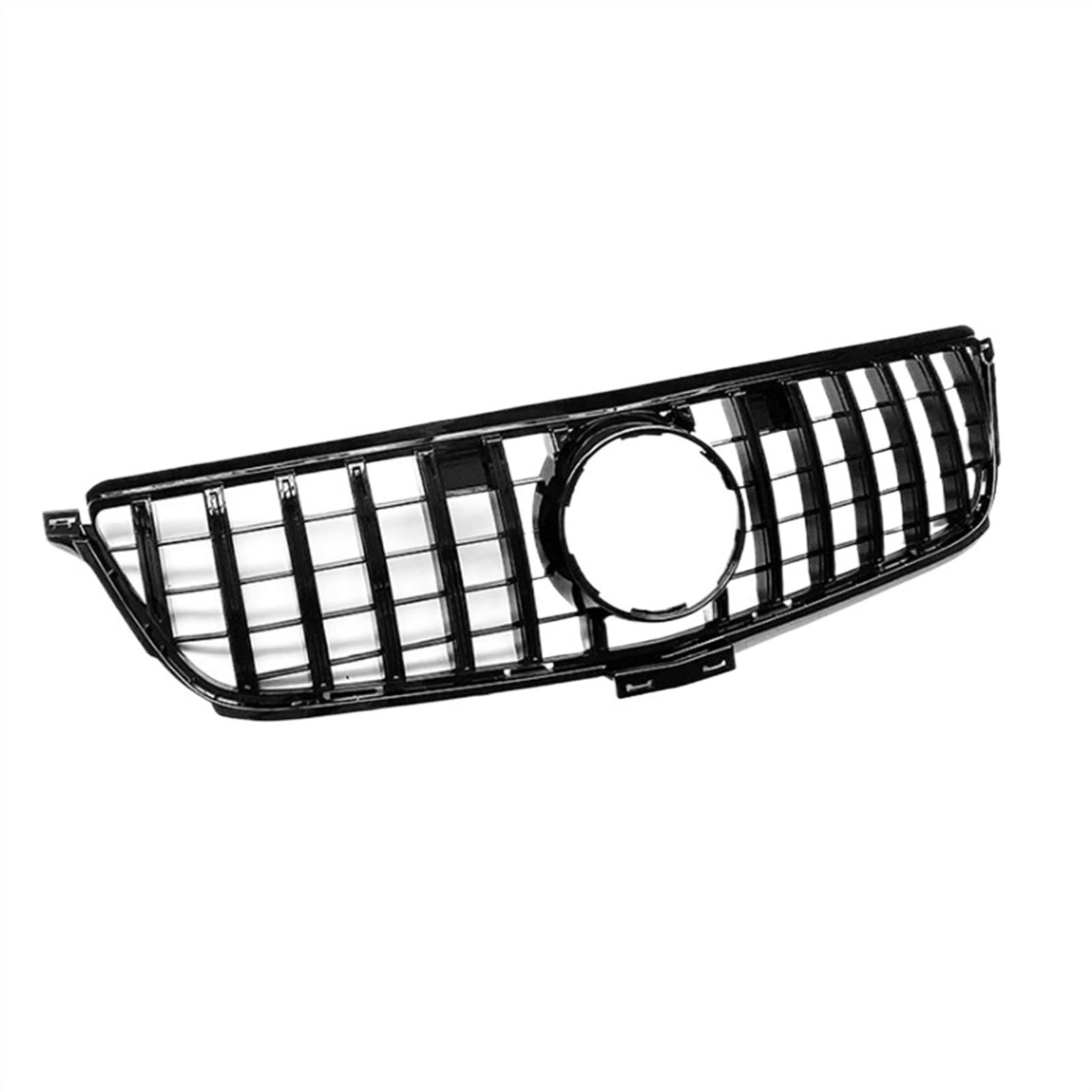 NUOSDEX Nieren Schwarz Kühlergrill Kompatibel Mit Benz Für ML Klasse W166 ML300 ML320 ML350 ML40 ML450 2012 2013 2014 2015 Fronthaubengrill Racing Frontstoßstangengrill Tuning(Black,GT) von NUOSDEX